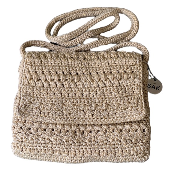 The Sak Handbags - The Sak Gold Crochet Bag Crossbody Bag